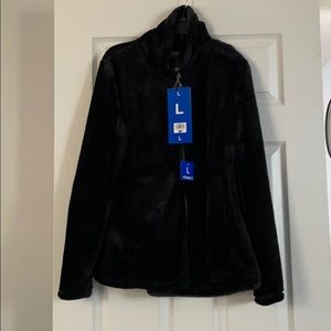 32 Degrees Heat Black Faux Fur Winter Coat